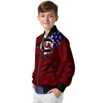 customized south carolina gamecocks usa flag claws garnet bomber jacket best selling