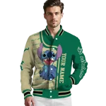 customized south florida bulls stitch laughing green varsity jacket best selling