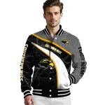 customized southern miss golden eagles electric flash black varsity jacket best selling