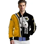 customized southern miss golden eagles snoopy head black bomber jacket best selling