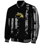 customized southern miss golden eagles star stripes black varsity jacket best selling