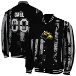 customized southern miss golden eagles star stripes black varsity jacket best selling