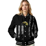 customized southern miss golden eagles star stripes black varsity jacket best selling