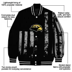 customized southern miss golden eagles star stripes black varsity jacket best selling