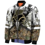 customized st louis blues deer skull camouflage white bomber jacket best selling