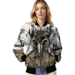 customized st louis blues deer skull camouflage white bomber jacket best selling