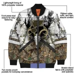 customized st louis blues deer skull camouflage white bomber jacket best selling