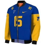 customized st louis blues team patch blue bomber jacket best selling