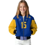 customized st louis blues team patch blue bomber jacket best selling