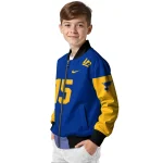 customized st louis blues team patch blue bomber jacket best selling