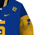 customized st louis blues team patch blue varsity jacket best selling