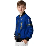 customized st louis blues tribal deer art blue bomber jacket best selling