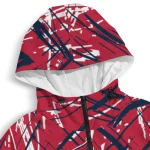 customized st louis cardinals brushstroke pattern red windbreaker jacket best selling