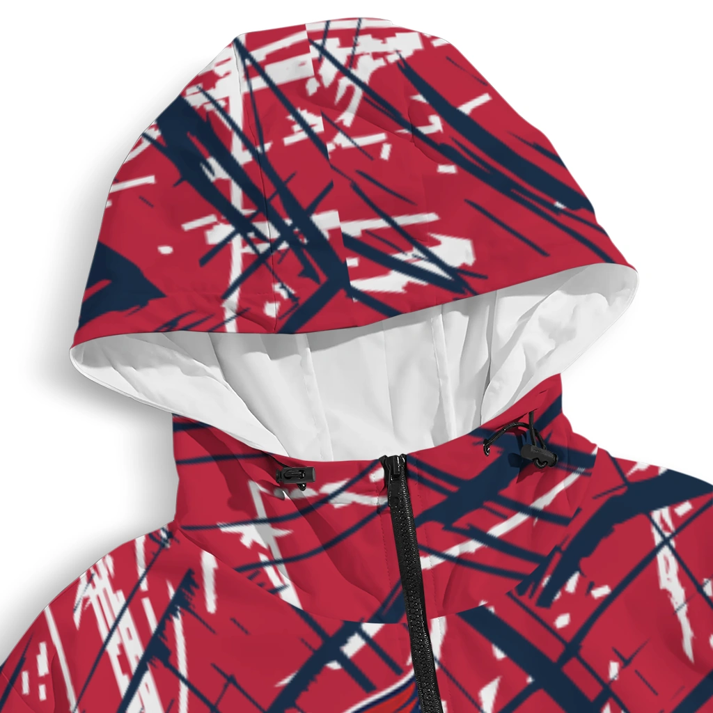 customized st louis cardinals brushstroke pattern red windbreaker jacket premium grade customized st louis cardinals brushstroke pattern red windbreaker jacket premium grade