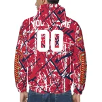 customized st louis cardinals brushstroke pattern red windbreaker jacket best selling