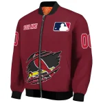 customized st louis cardinals claw gash red bomber jacket best selling