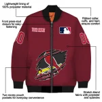 customized st louis cardinals claw gash red bomber jacket best selling