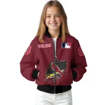 customized st louis cardinals claw gash red bomber jacket best selling