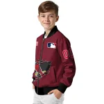 customized st louis cardinals claw gash red bomber jacket best selling