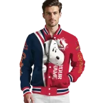customized st louis cardinals snoopy head red varsity jacket best selling