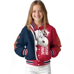 customized st louis cardinals snoopy head red varsity jacket best selling