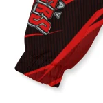 customized tampa bay buccaneers abstract streaks red windbreaker jacket best selling