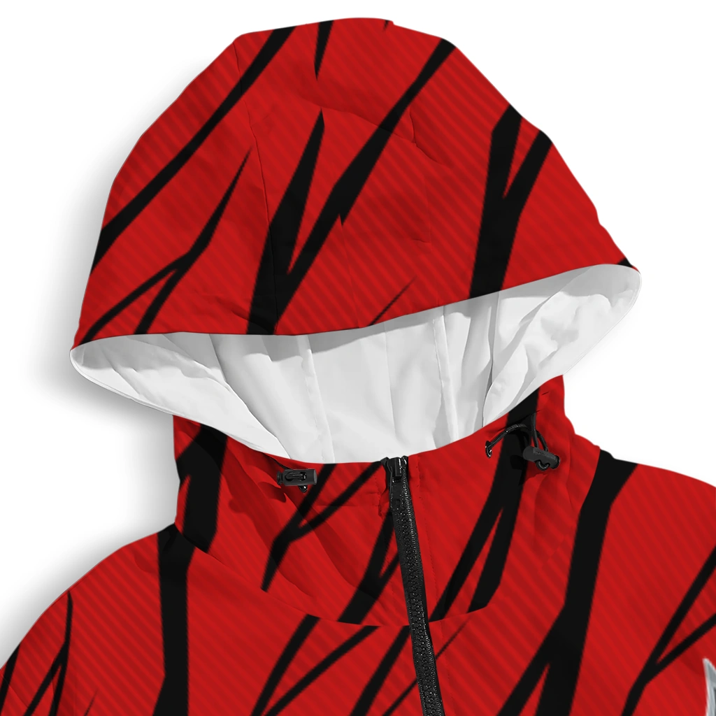 customized tampa bay buccaneers abstract streaks red windbreaker jacket premium grade customized tampa bay buccaneers abstract streaks red windbreaker jacket premium grade