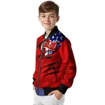 customized tampa bay buccaneers american pride tears red bomber jacket best selling