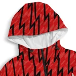 customized tampa bay buccaneers lightning strike grid red windbreaker jacket best selling