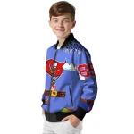 customized tampa bay buccaneers mario blocks blue black bomber jacket best selling