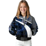customized tampa bay lightning electric flash blue bomber jacket best selling