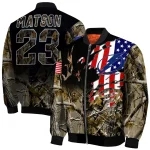 customized tampa bay lightning patriot deer camouflage bomber jacket best selling