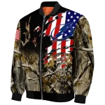 customized tampa bay lightning patriot deer camouflage bomber jacket best selling