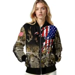 customized tampa bay lightning patriot deer camouflage bomber jacket best selling