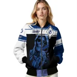 customized tampa bay lightning reaper hands blue black bomber jacket best selling