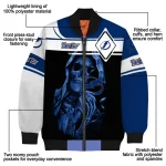 customized tampa bay lightning reaper hands blue black bomber jacket best selling