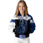 customized tampa bay lightning reaper hands blue black bomber jacket best selling