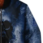 customized tampa bay lightning skull cluster blue bomber jacket best selling