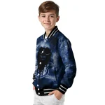 customized tampa bay lightning skull cluster blue varsity jacket best selling