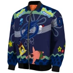 customized tampa bay lightning spongebob playtime blue bomber jacket best selling
