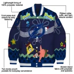 customized tampa bay lightning spongebob playtime blue varsity jacket best selling