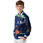customized tampa bay lightning spongebob playtime blue varsity jacket best selling