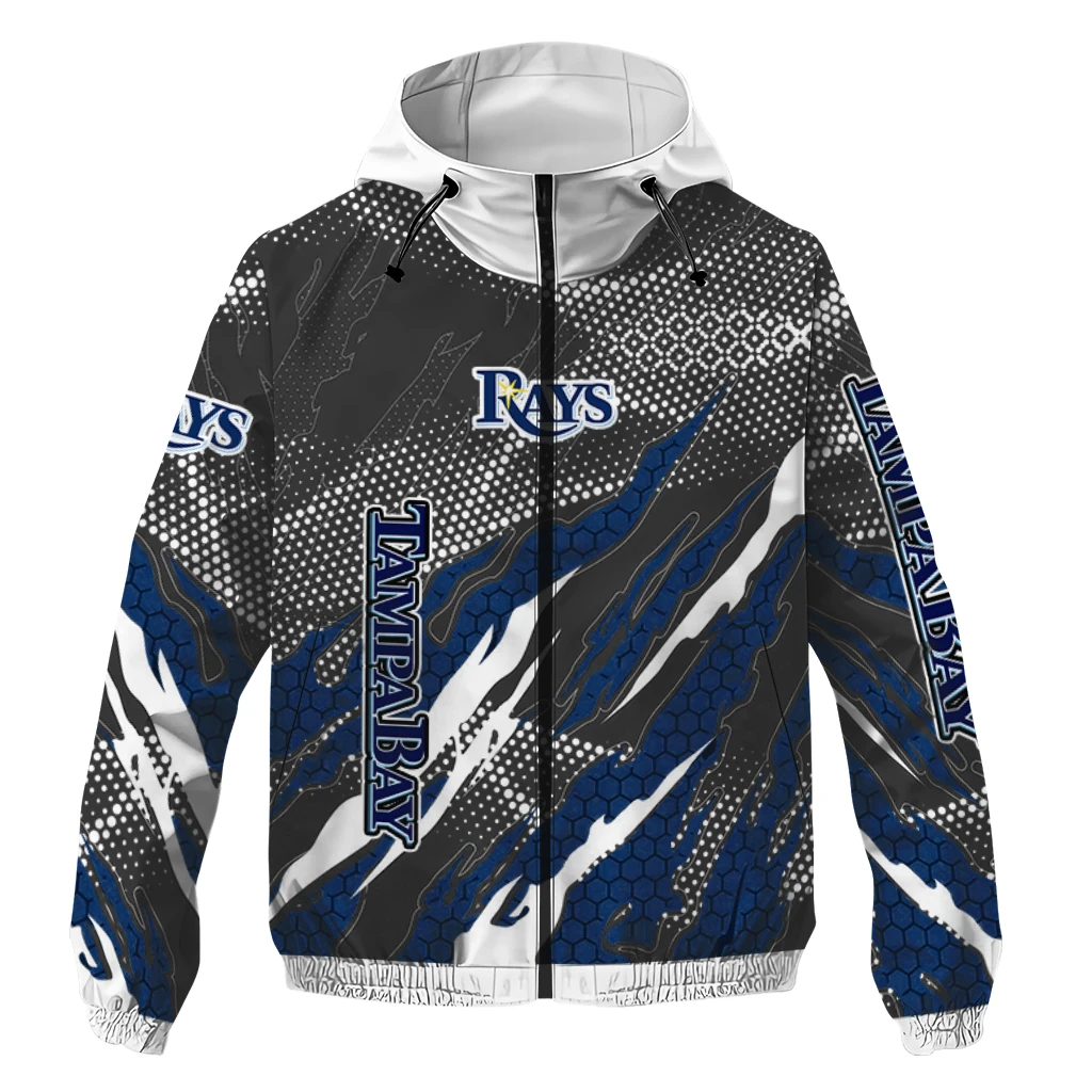 customized tampa bay rays claw mesh navy gray windbreaker jacket best selling customized tampa bay rays claw mesh navy gray windbreaker jacket best selling