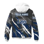 customized tampa bay rays claw mesh navy gray windbreaker jacket best selling
