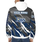 customized tampa bay rays claw mesh navy gray windbreaker jacket best selling