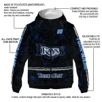 customized tampa bay rays shards cluster navy windbreaker jacket best selling
