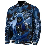 customized tampa bay rays skull horde navy varsity jacket best selling