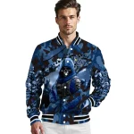 customized tampa bay rays skull horde navy varsity jacket best selling