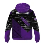 customized tcu horned frogs arrow matrix purple black windbreaker jacket best selling