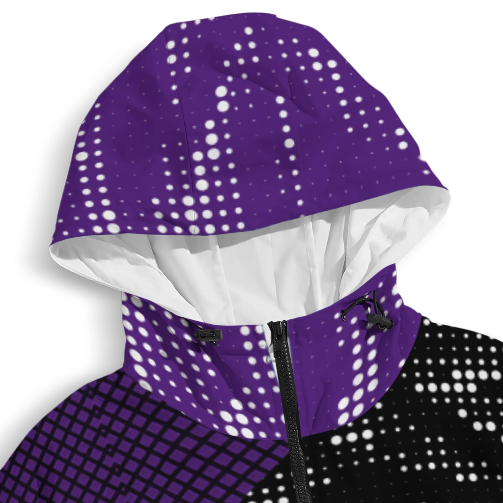 customized tcu horned frogs arrow matrix purple black windbreaker jacket premium grade customized tcu horned frogs arrow matrix purple black windbreaker jacket premium grade